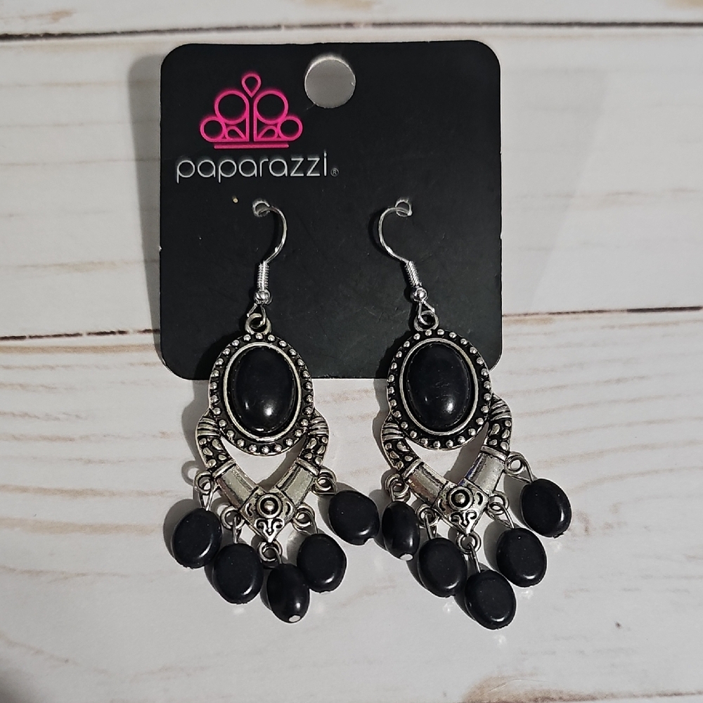 20 For $45 Paparazzi Black and Silver Chandelier Earrings